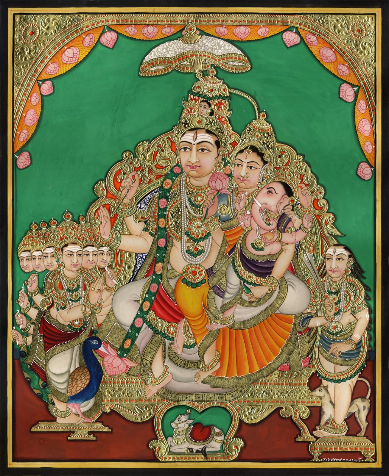 Mysore painting media